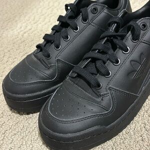Adidas Originals Forum Bold Leather Sneakers Black 6.5 Men’s